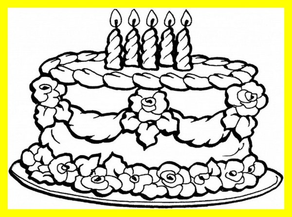 Раскраска с днем рождения бабушка