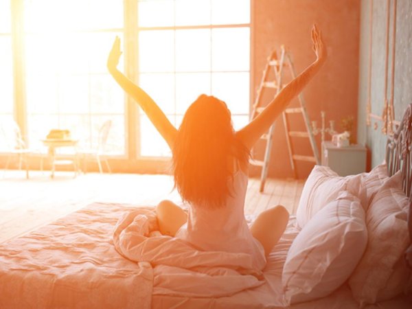 Девушка проснулась