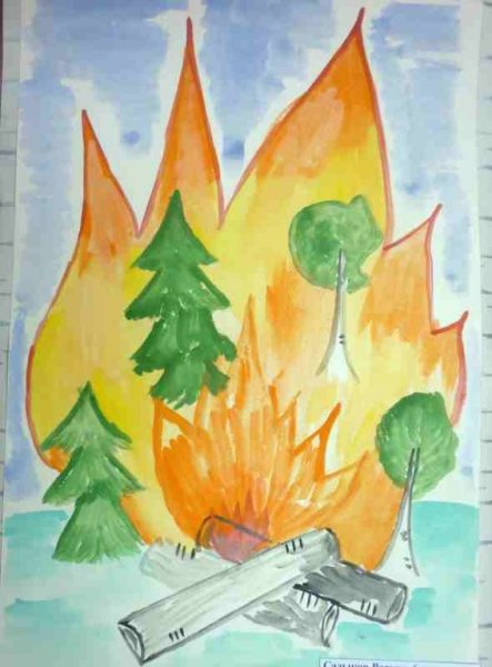 Осторожно огонь для детей в садике