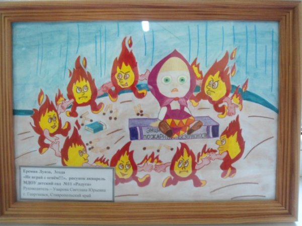 Плакат Берегись огня