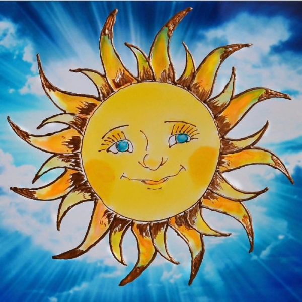 Солнце рисунок