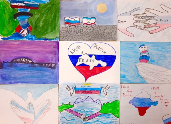 Конкурс рисунков воссоединение Крыма с Россией