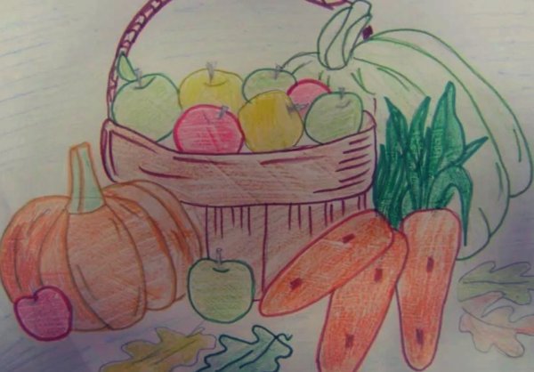 Рисование праздник урожая