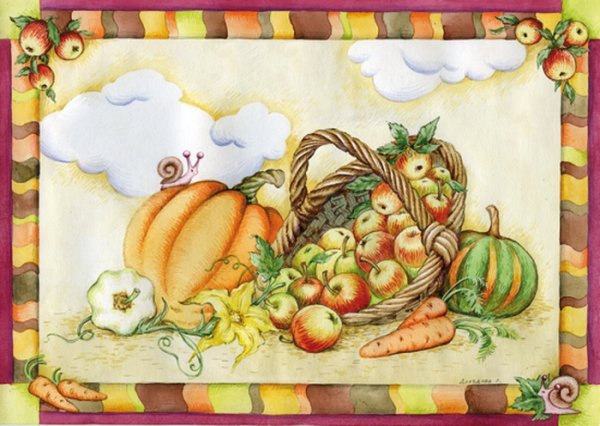 Праздник урожая рисунок