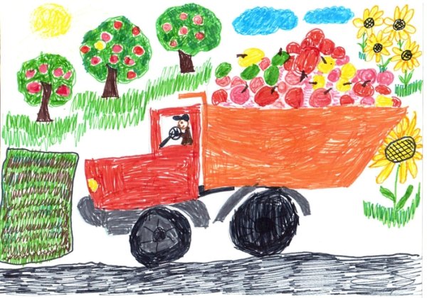 Рисование сбор урожая