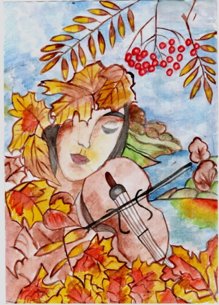 Конкурс рисунков осень