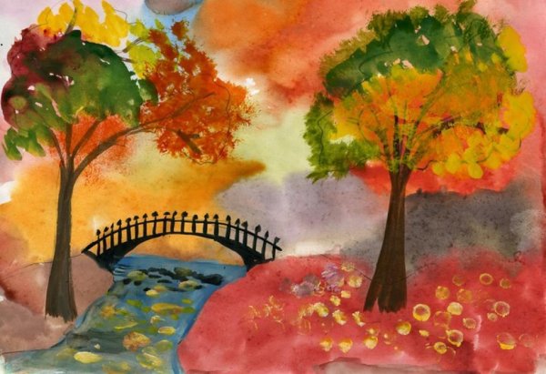 Рисунок на тему осень