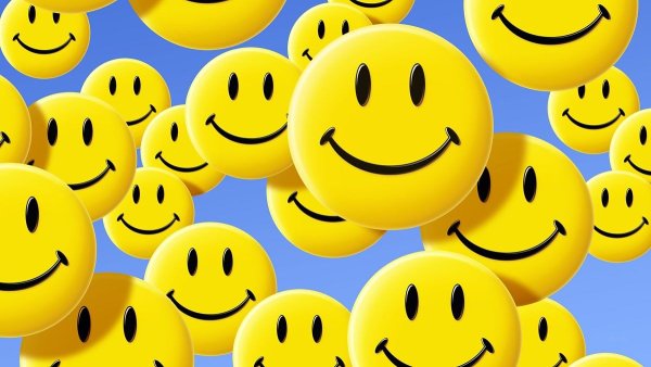 Смайлики много