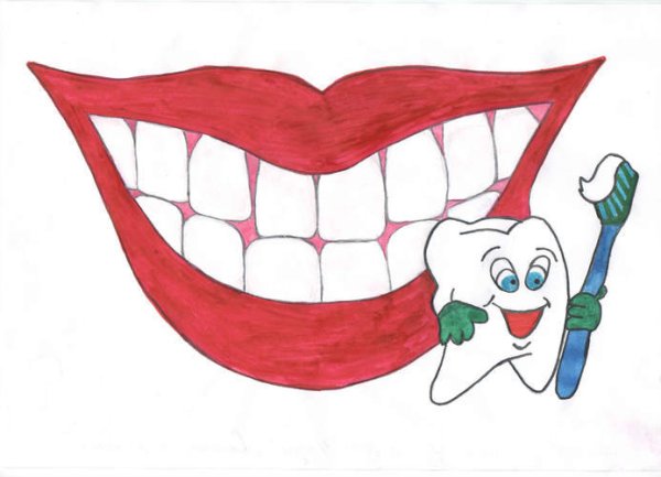 Рисование на тему Здоровые зубы