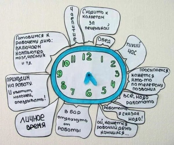 Прикольный распорядок дня