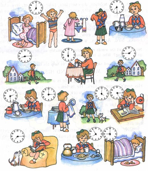 Распорядок дня картинки