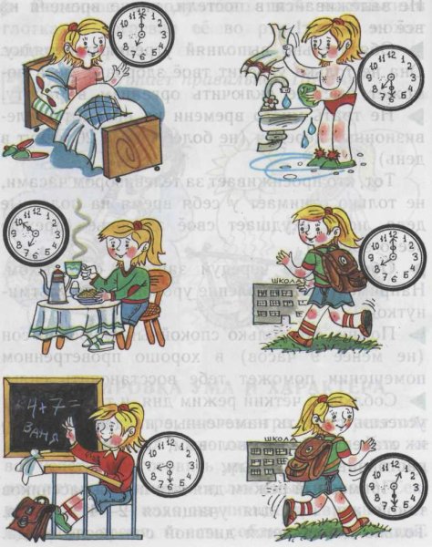 Нарисовать распорядок дня