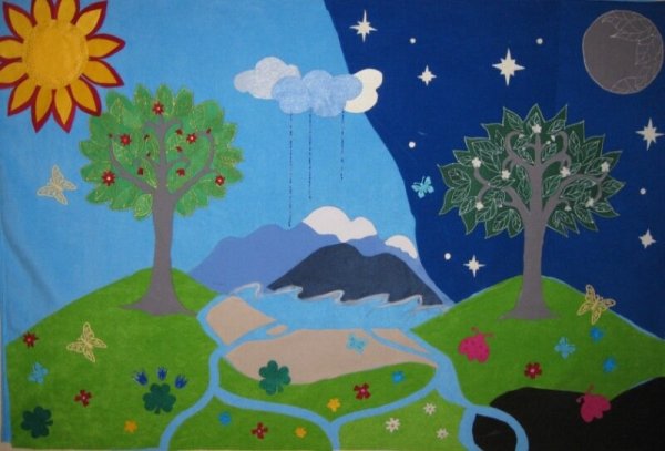 Рисование день ночь