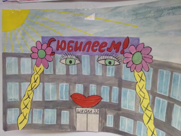 С днём рождения школа рисунок