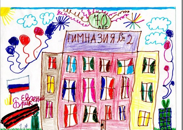 С днём рождения школа рисунок