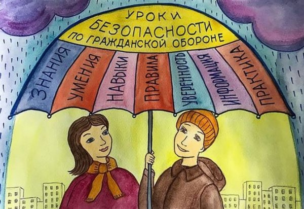 Рисунки по гражданской обороне для детей