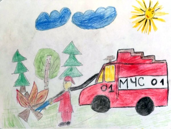 Рисунок на тему Гражданская оборона глазами детей