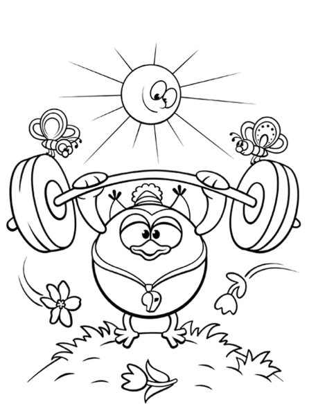 Раскраска «Смешарики»