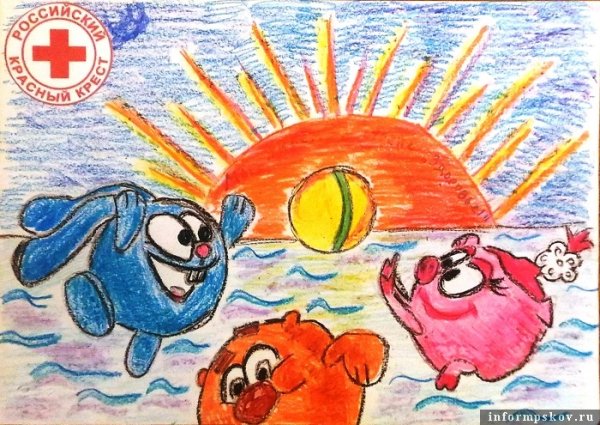 Красный крест рисунок на конкурс