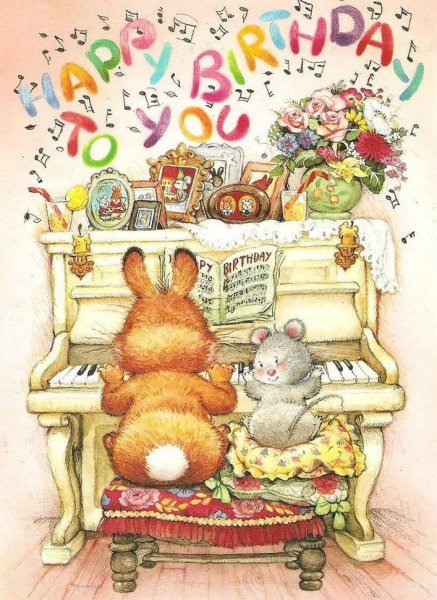 Дизайнерские открытки с днем рождения