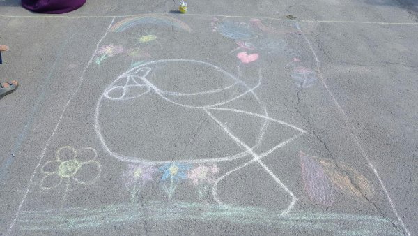 Абстрактные узоры на асфальте