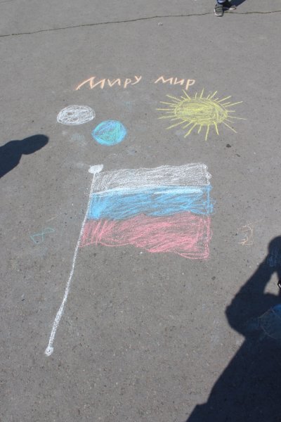 Рисунки на асфальте на тему спорта