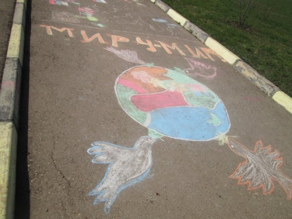 Рисунок на асфальте мир глазами детей