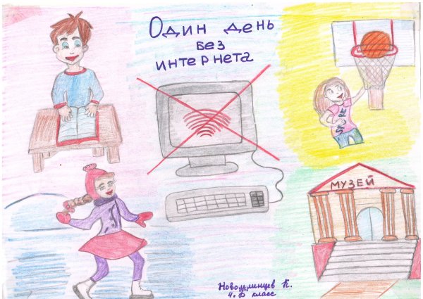 Плакат день без интернета