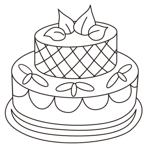 Раскраска торт