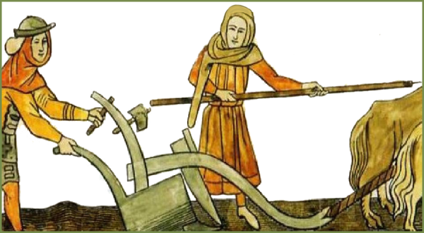 Плуг средневековый