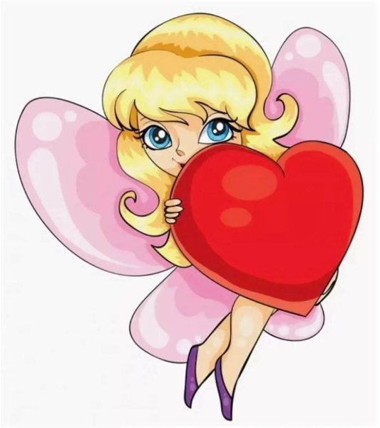 Сердечки мультяшные