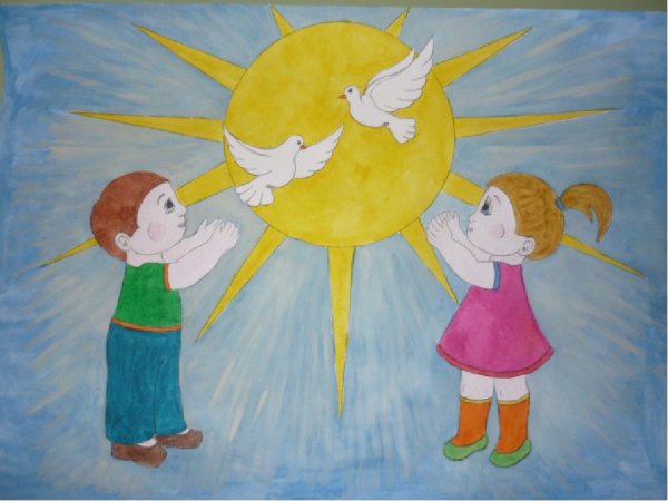 Рисунок на тему Дружба