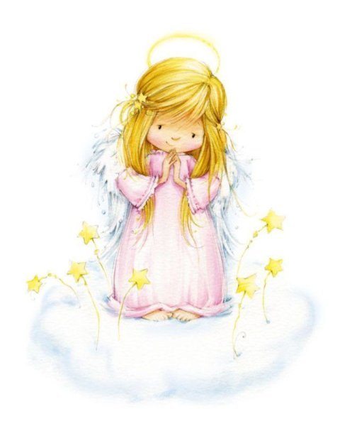 Ангелочки на прозрачном фоне