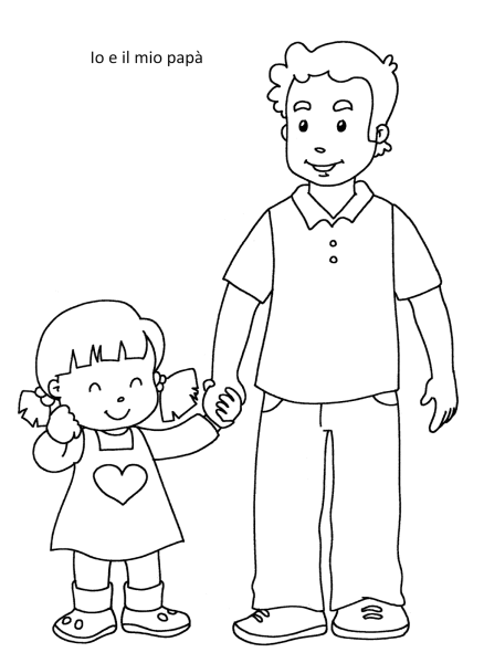 Раскраска мой папа