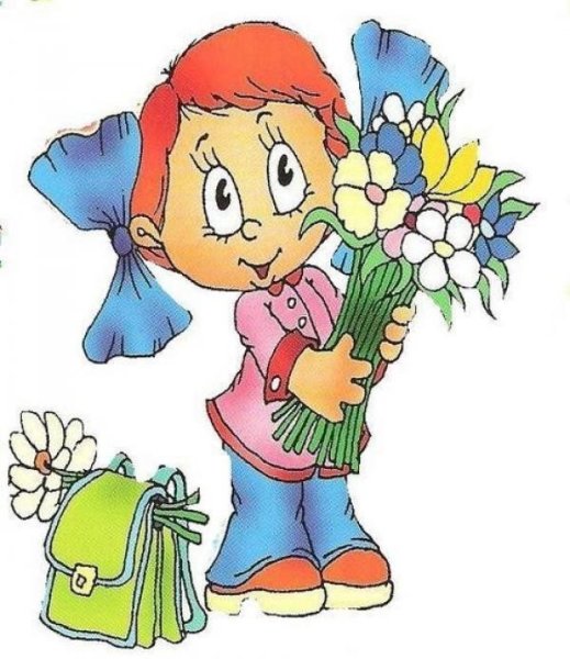 Рисунки на школьную тему с цветами