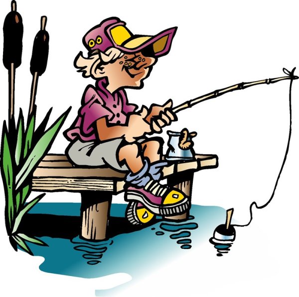 Мультяшные рыбаки