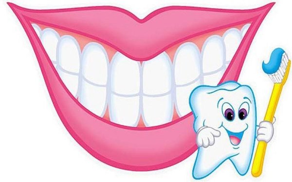 Улыбающийся зубик