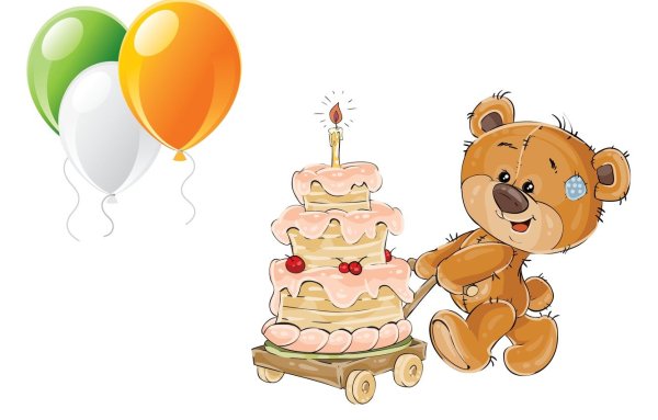 Медвежонок с тортиком