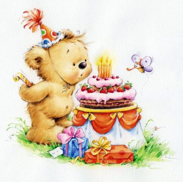 Мишки от художника Марины Федотовой.