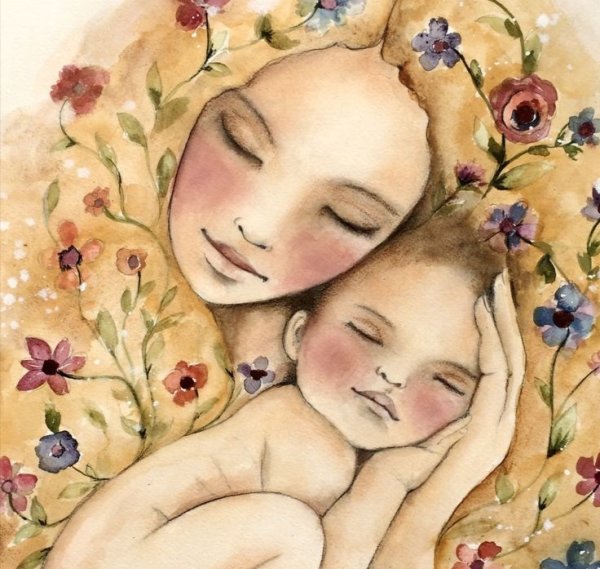 Claudia Tremblay картины мать и дитя