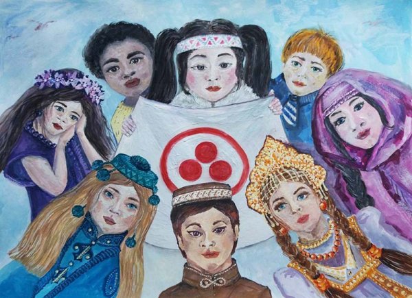 Единство народов мира рисунки