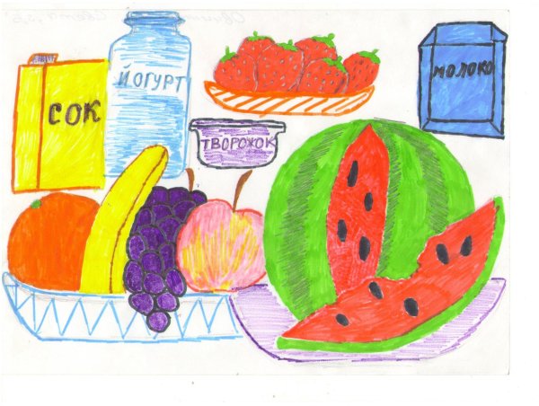Рисунок по здоровому питанию