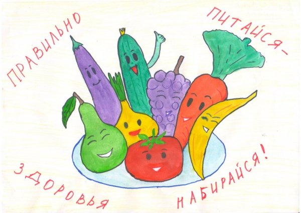 Рисование здоровое питание