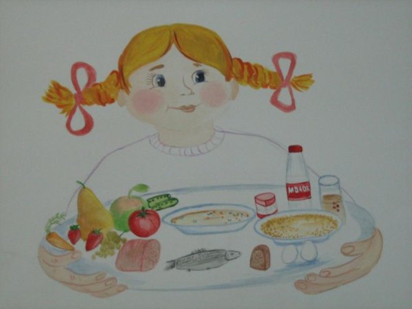 Рисунок по здоровому питанию