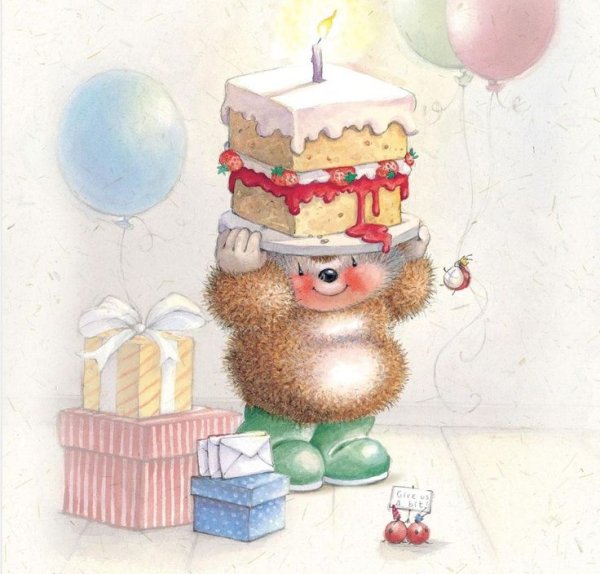 Милые иллюстрации с днем рождения