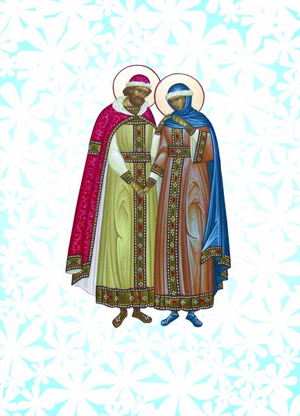 Петр и Февронья рисунок