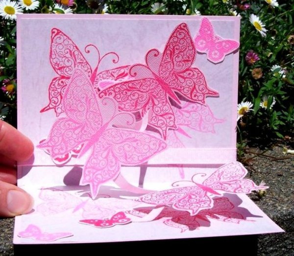 Объёмные открытки своими руками
