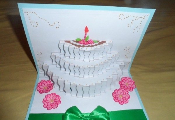 Подарок бабушке на день рождения объёмная открытка