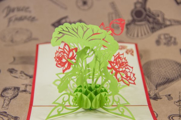 Киригами цветы