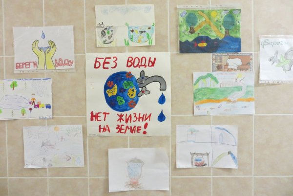 Рисунки для выставки о воде